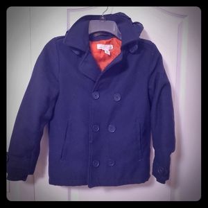 Boys Pea coat with detachable hoodie